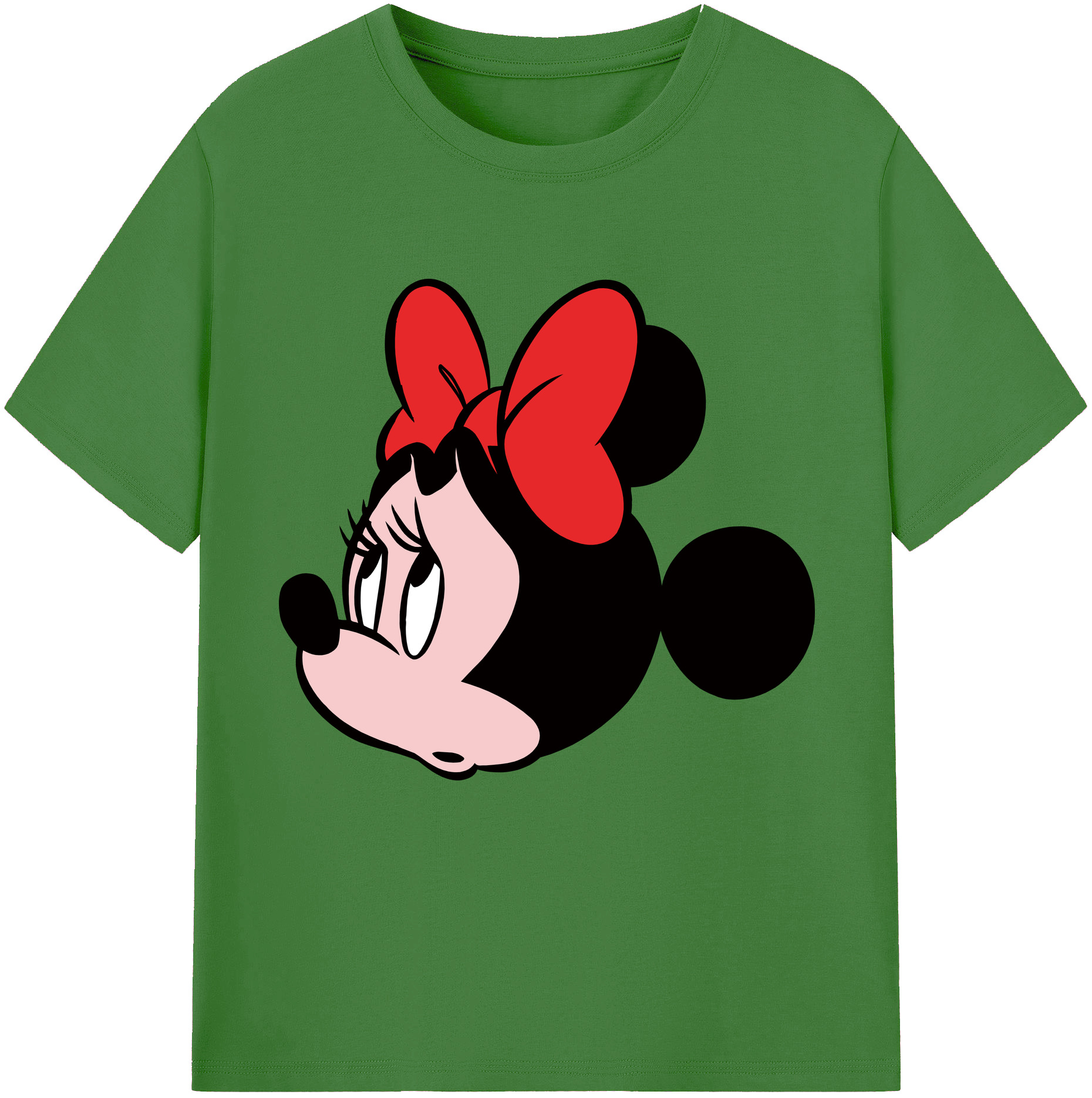 （画像用） ミッキーマウス Mickey Mouse レディースカジュアルプリントTシャツ（綿100％）